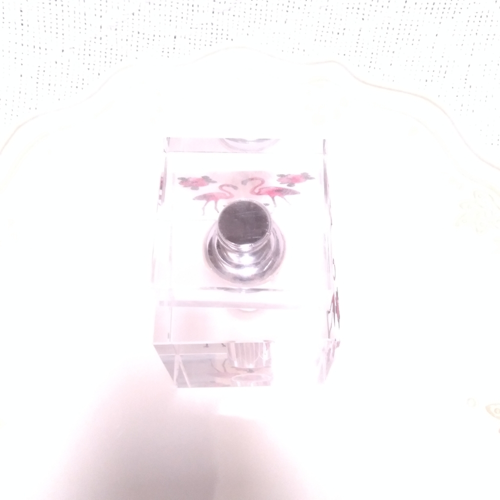 Simon Designs Flamingo Crystal Perfume Bottle - Picture 10 of 13